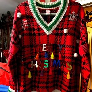 Christmas sweater V neck